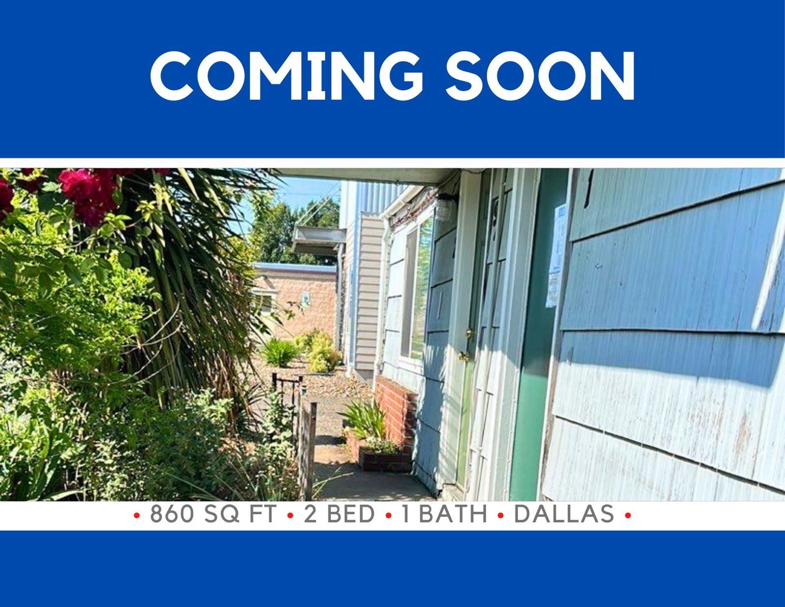 SE Dallas 2 Bed, 1 Bath, Apartment, Water/Sewer/Garbage Paid, COMING SOON! property image