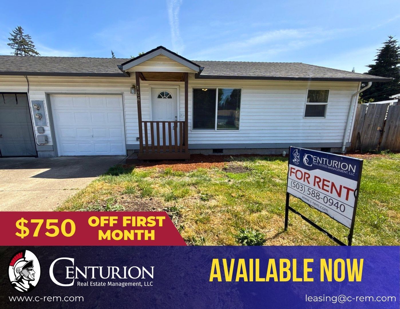 Sweet Home 2 Bed 1 Bath Duplex, Fully Fenced Back Yard, AVAILABLE NOW! property image