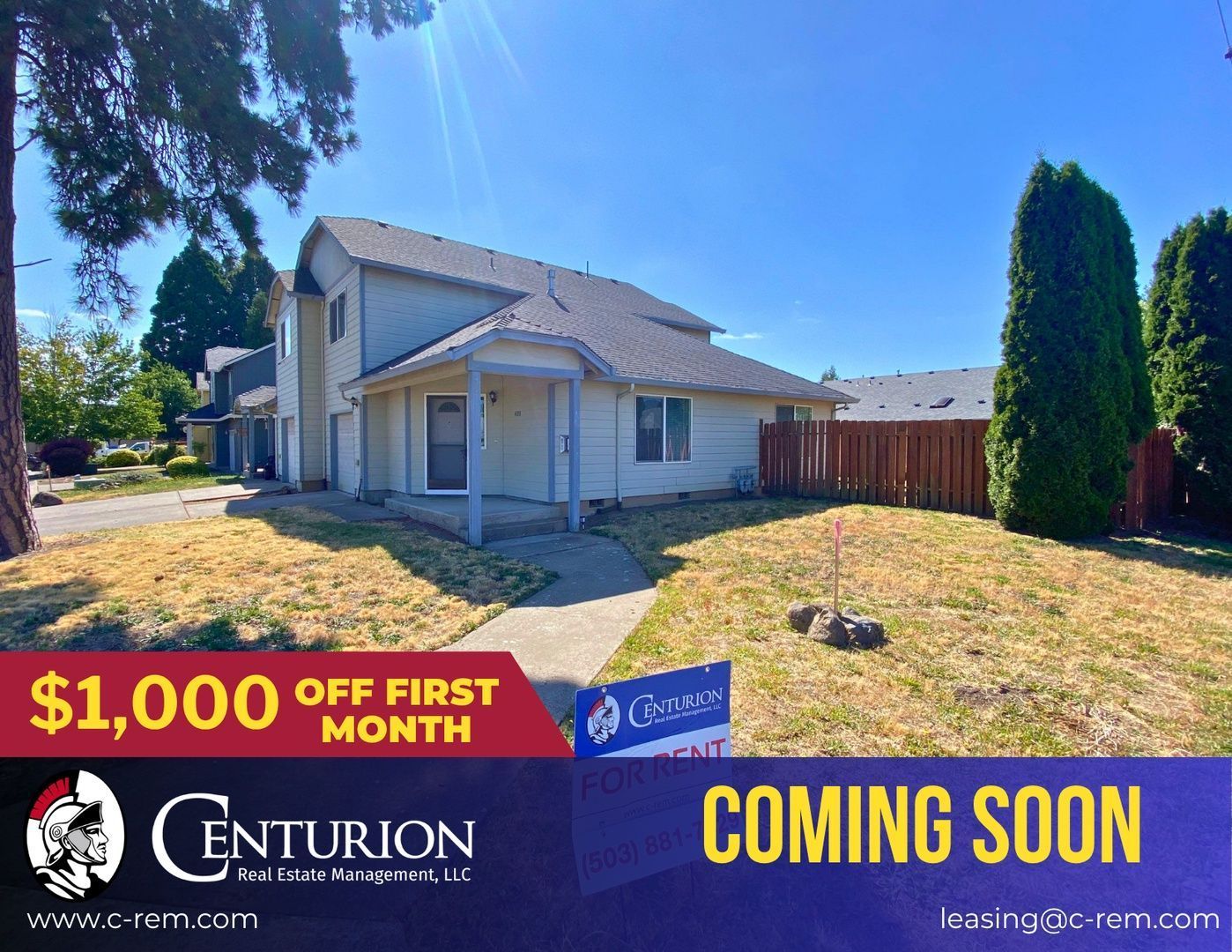 NE Salem 3 Bed 2.5 Bath, 2 Story Duplex, Fenced Yard, Garage, COMING SOON! property image