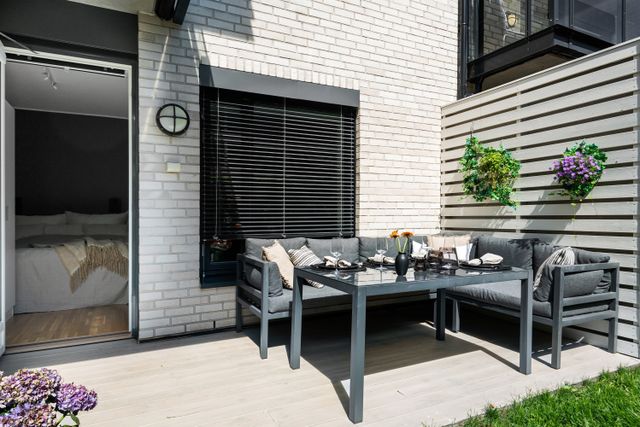 contemporary apartment terrace